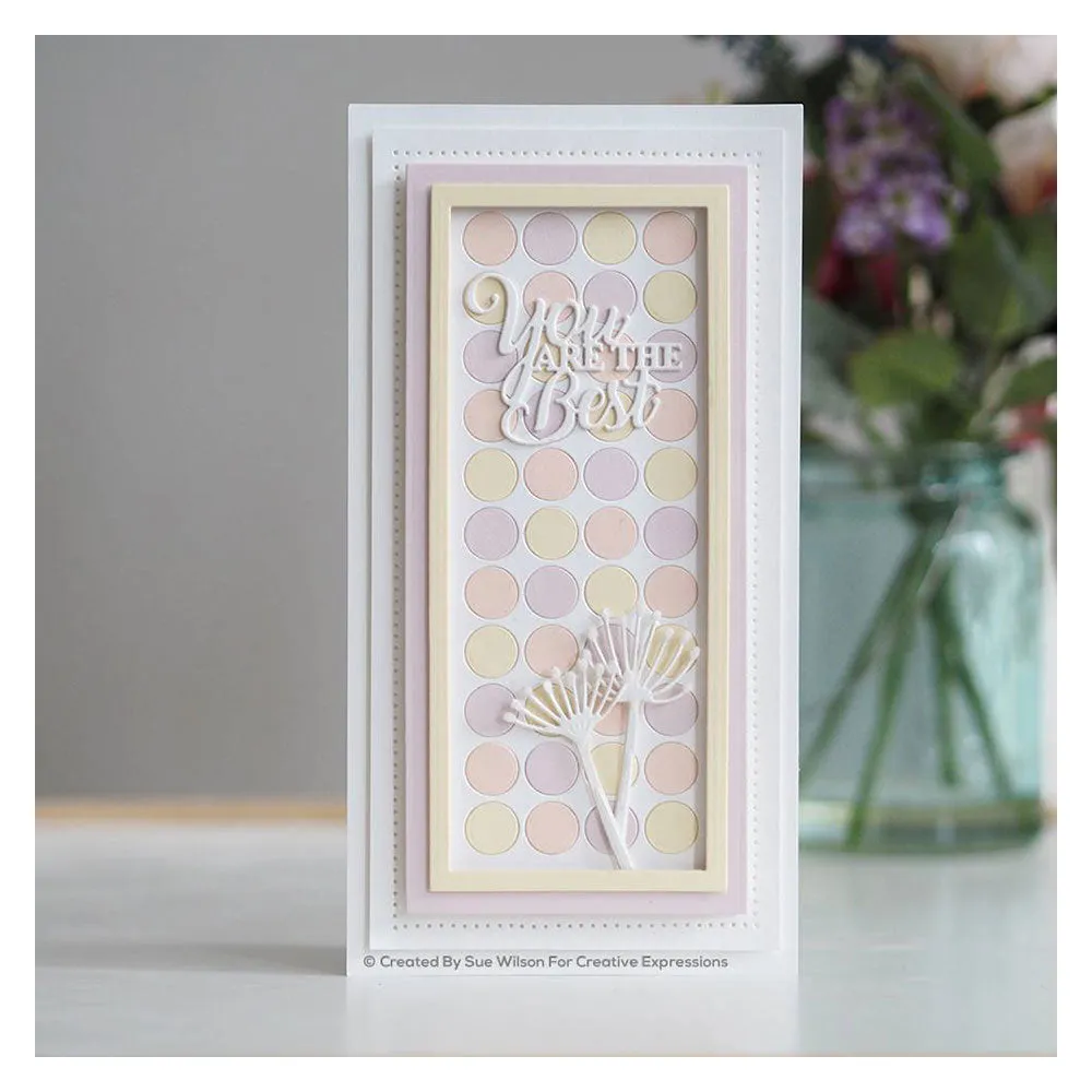Creative Expressions Sue Wilson Slimline Craft Die - Large Circles Background*
