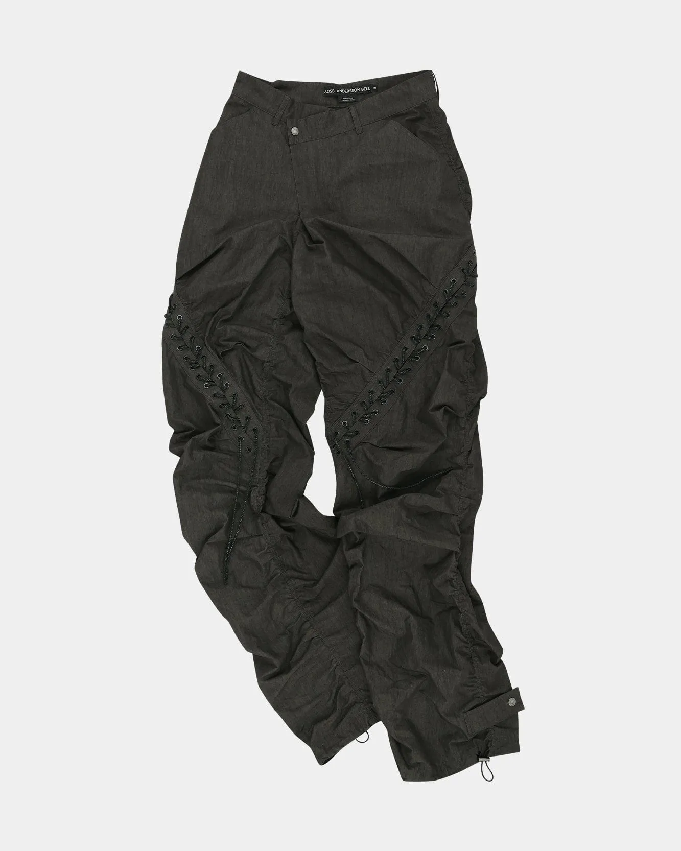 DUA LACE-UP PANTS apa737m(CHARCOAL)